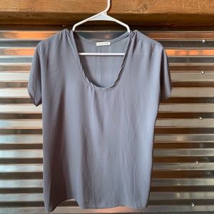 WOMEN’s GREY CHIFFON TOP (SIZE XS)